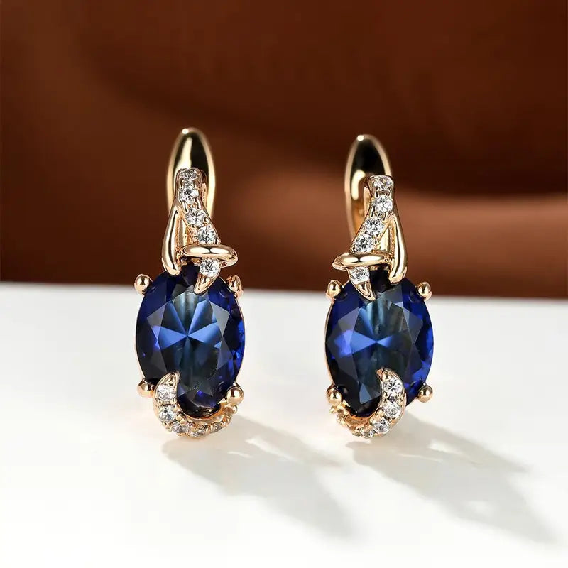 Boucles d'oreilles Royal Midnight Drop | Or
