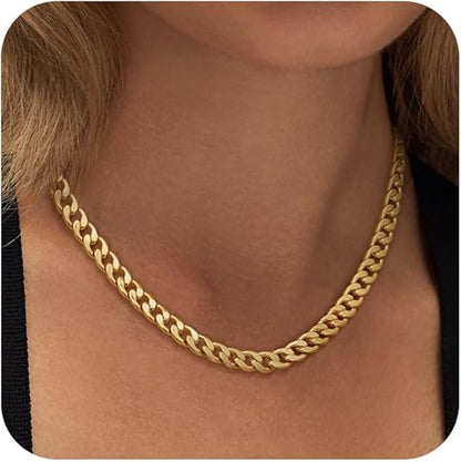Collier en Maillons Cubains Épais | Or
