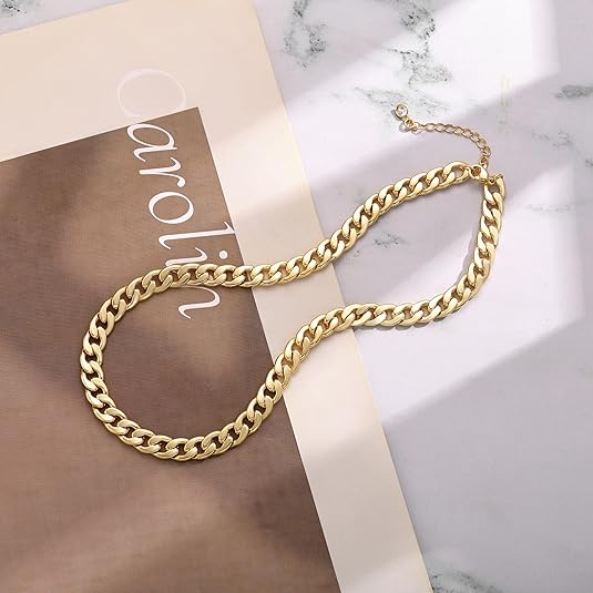 Collier en Maillons Cubains Épais | Or
