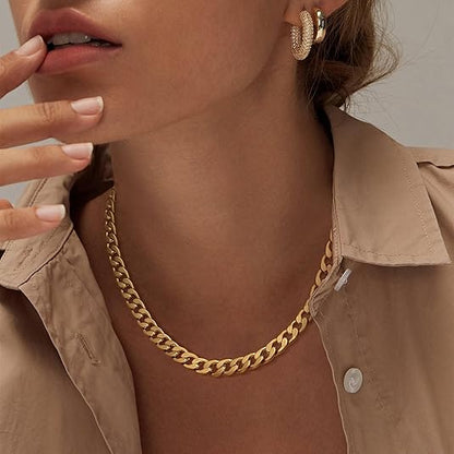 Collier en Maillons Cubains Épais | Or