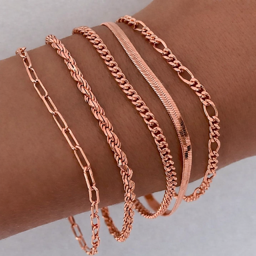 Ensemble de Bracelets Ellis Renner | Or Blanc