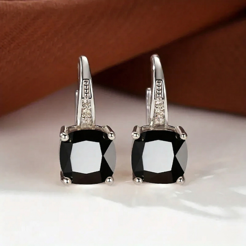 Boucles d'oreilles créoles en pierre mystique | Or