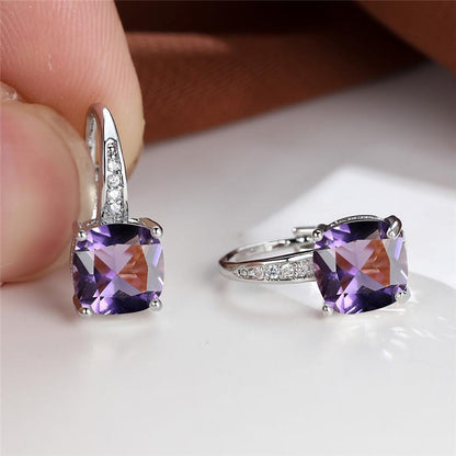 Boucles d'oreilles créoles en pierre mystique | Or