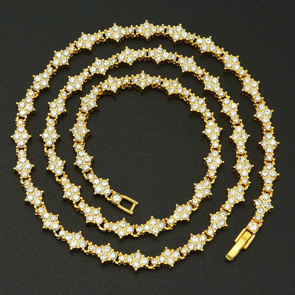 Collier Tennis Classique en Or Blanc