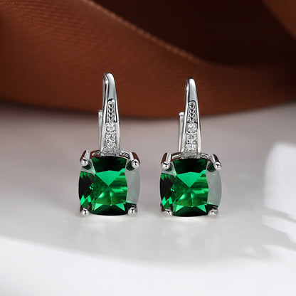 Boucles d'oreilles créoles en pierre mystique | Or