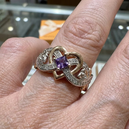 Bague Violetheart en Or et Argent | Or Mixte